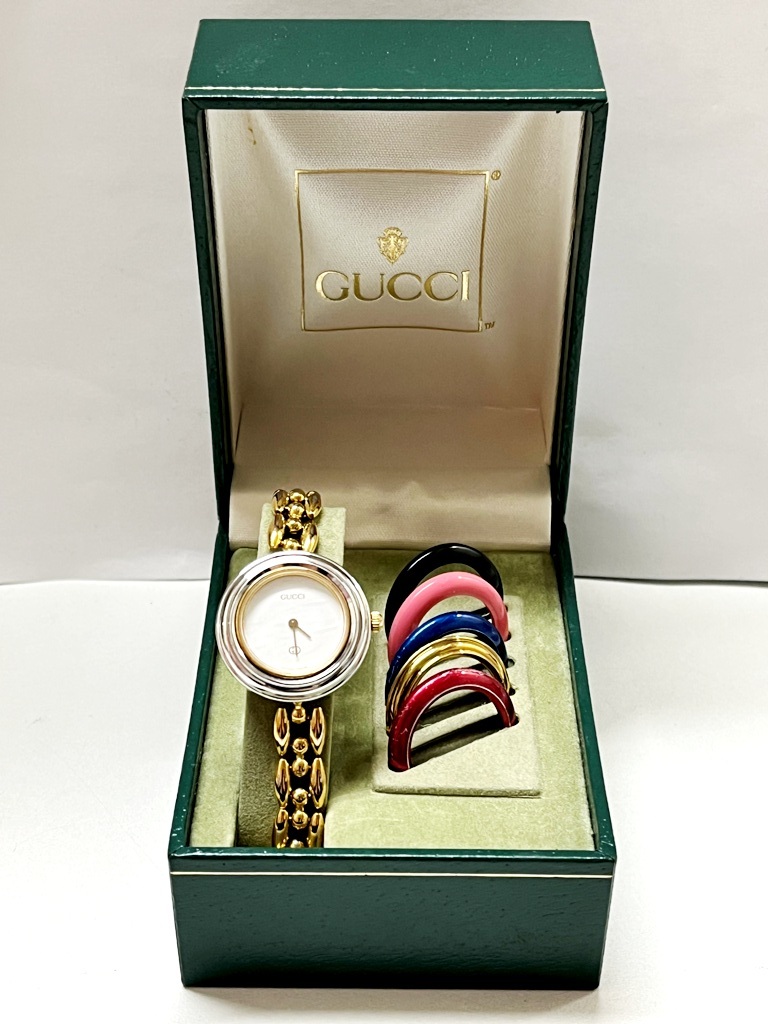 GUCCI】ヴィンテージ グッチ チェンジベゼル 11/12.2L クォーツ 中古 レディース 1990年代の通販 - TiCTAC -  ヌーヴ・エイオンラインストア