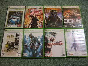 XBOX360 アクション8本セット ロストプラネット + ヴァンパイアレイン + アサシンクリード + TOO HUMAN + デッドライジング 他