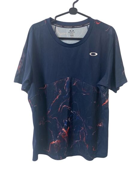 OAKLEY オークリー スポーツウェア Tシャツ 半袖 ネイビー