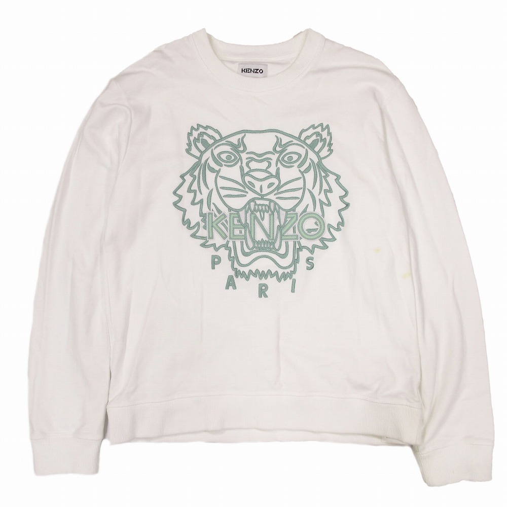 新品アウトレット KENZO FC55SW120CMB トレーナー ホワイト L 新品アウトレット KENZO FC55SW120CMB トレーナー ホワイト M