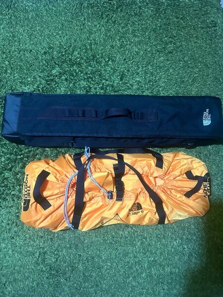 THE NORTH FACE タープ5 オレンジ ケースポール共に全て純正 未使用品