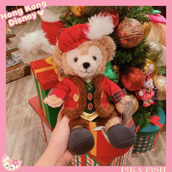 【最新☆正規品】ダッフィー 2024 クリスマス ぬいぐるみ 香港ディズニー