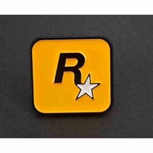 《UK黄R☆》■新品『Rockstar /ロックスター』 ■ゲームス Gamesイギリス■ ピンバッジ バッチ■音楽 ミュージック ゲーム