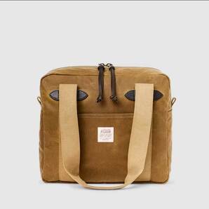 国内定価より7千円引き!新品!【フィルソン】ティンクロス ジッパートートバッグ・DARK TAN/ダークタン・25L・ブライドルレザー