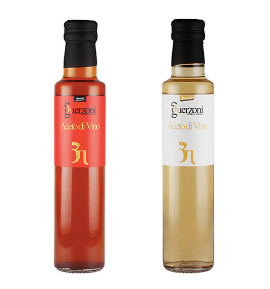 グエルゾーニ 有機 赤&白ワインビネガー(各250ml)★究極の有機栽培バイオダイナミック農法★優しい味わいと爽やかでフルーティーな酸味♪