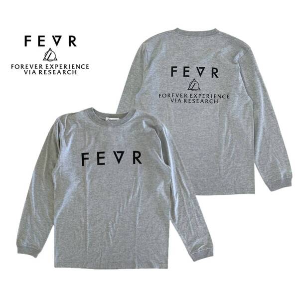FEVR フォーエバー■送料込■ブランドロゴ 長袖 Tシャツ ロンT■グレーXL■限定カラー■サーフィン リバーサル 10feet 杉山清貴 ルーカ HIC