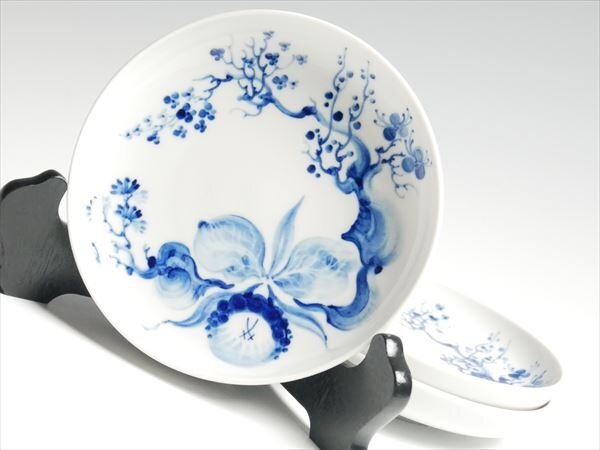 Yahoo!オークション -「meissen マイセン ブルーオーキッド