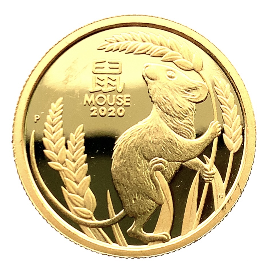 【未使用品／レア品】2008年　オーストラリア　干支　ネズミ　銀貨　10オンス 28828