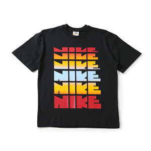 送料無料 M●NIKE CLASSIC S/S TSHIRT BV7634-010 ナイキ クラシック ショートスリーブ Tシャツ 黒 ゴツナイキ ロゴ 黄 赤 水色 半袖