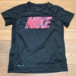 NIKE KID*S SHORT SLEEVE T-SHIRTS (DRI-FIT) size-6/7YRS(116-122cm) б/у бесплатная доставка NCNR