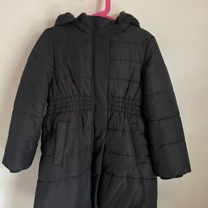季節外れのため値下げ中【a.v.v キッズ 】【120】洗濯機で洗える 中綿ロングコート ブラック