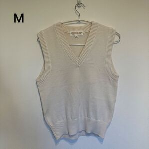 M size ニットベスト Vネック ベスト