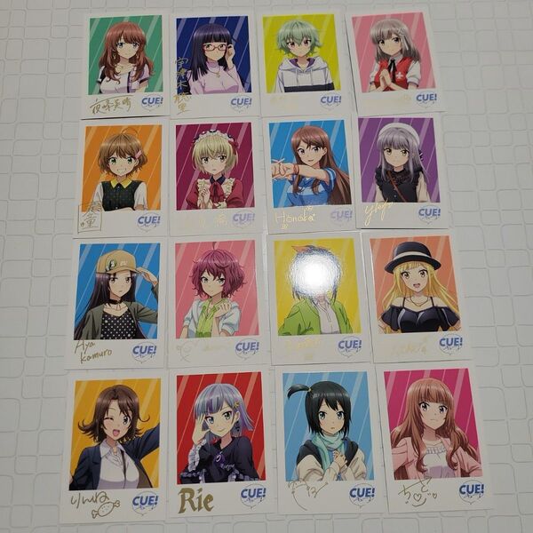 CUE!複製サイン入りインスタントフォト風カード