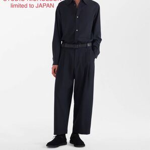 STUDIO NICHOLSON セットアップ シャツM ツータックパンツS 上下セット 無地