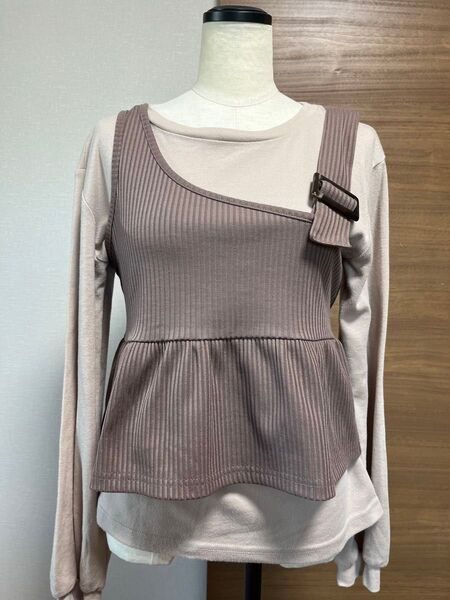 【発送可】 レディース カットソー トップス ビスチェ 美品 セットアイテム