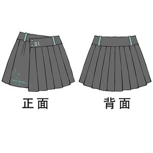 【即納】初音ミク×天羽川コラボ ラップキュロットスカート 海外正規品 スカート プリーツスカート