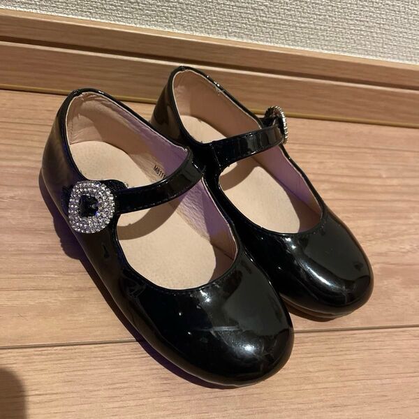 ★Bimbo Bimba 韓国子供服 黒パンプス フォーマルシューズ 女の子 16cm〜17cmぐらい