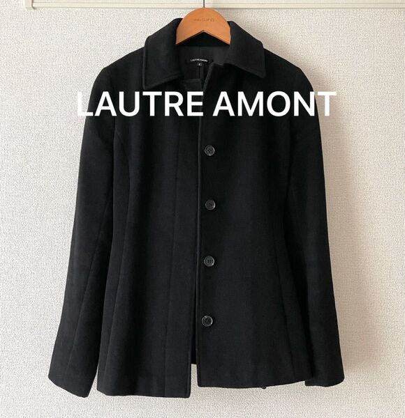 LAUTRE AMONT チェスターコート アウター コート ブラック ロートレアモン アンゴラ 毛