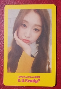 LOVELYZjisR U Ready? trading card yellow color yellow prompt decision Jisoo Korea record 2 compilation 2nd Album Yellow ver. trading card Rav Lee z