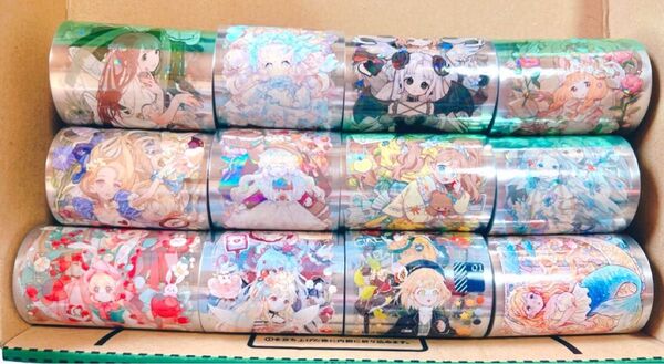【中古】 人物マステ 巻売り 12種 まとめ売り