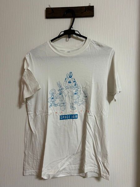 ユーズド GU スペースジャム Tシャツ Lサイズ ホワイト メンズ