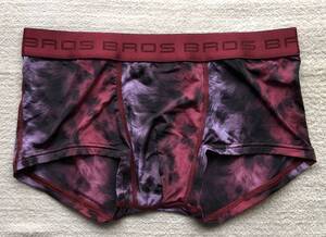 Wacoal BROS ワコール ブロス ボクサーパンツ Lサイズ ローライズ ヒョウ柄 ブラック×レッド 日本製 ☆送料無料