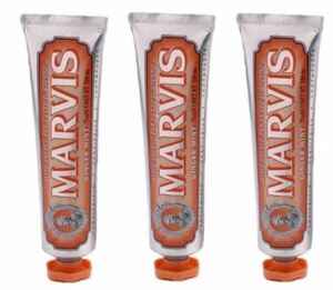  including carriage new goods unopened Marvis Gingerma- screw Gin ja- tooth paste 75ml × 3 pcs set 