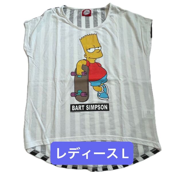 レディースファッション シンプソンズ 半袖Tシャツ サイズL