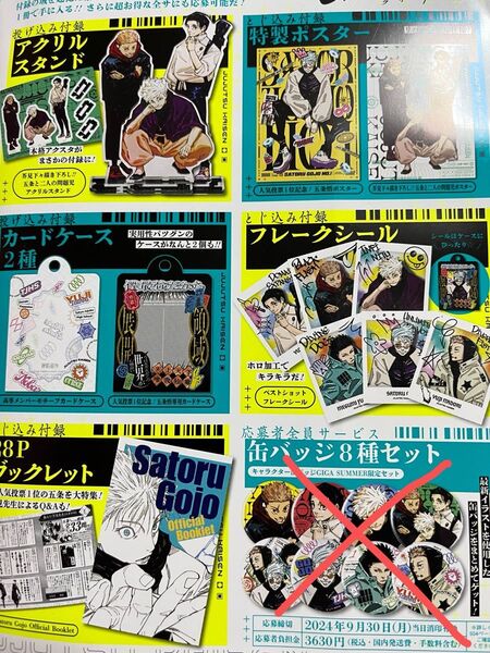 最強ジャンプ 呪術廻戦 付録セット