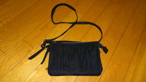  fringe / black Mini shoulder bag *USED
