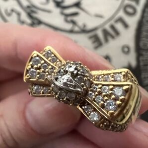 Vivienne Westwood リボン PAMELA RING ゴールド