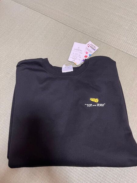 トムとジェリー スウェットTシャツ トレーナー 4L 黒 ブラック