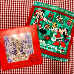 未使用 ディズニー クリスマス タオル セット ウォッシュタオル ミニタオル ミッキー ミニー