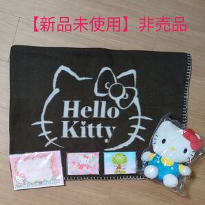 新品 ハローキティ ぬいぐるみ & ブランケット おまけ付き