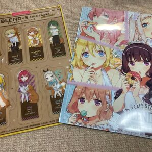 BLEND S クリアファイル + クリアしおりセット(まんがタイムきららCarat付録)
