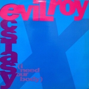 12inch レコード　EVILROY / ECSTASY (I NEED YOUR BODY)