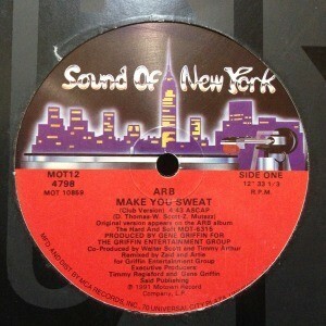 12inch レコード　ARB / MAKE YOU SWEAT