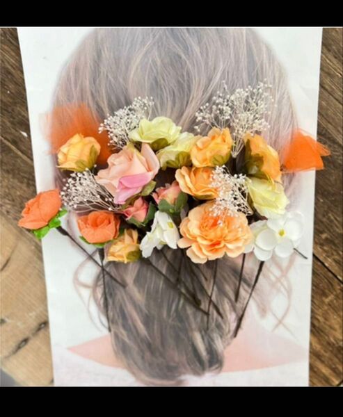 花材セット プリザーブドフラワー ブライダルヘヤ ウェディングヘアセット ヘアセット お呼ばれ ヘアアクセ ドライフラワー