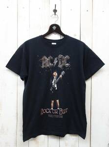 RETRO HARD ROCK BAND TEE ＊AC/DC ＊2015 ROCK OR BUST WORLD TOUR ワールドツアー ＊S/S T-SHIRTS 半袖Tシャツ L/G ＊古着卸 