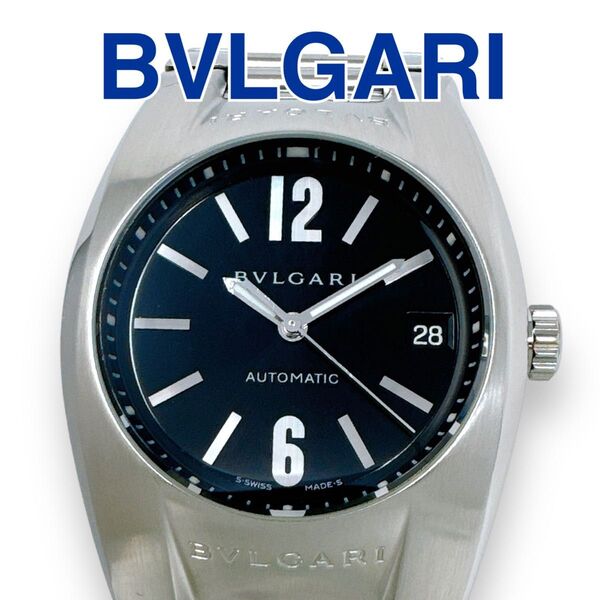 ブルガリ BVLGARI エルゴン EG35S 自動巻き オートマ AUTO ブラック 黒 ボーイズ メンズ レディース 時計