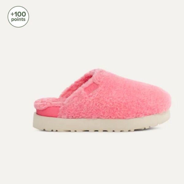新品UGG Fuzz Sugar Slide 24cm pinkjasmine