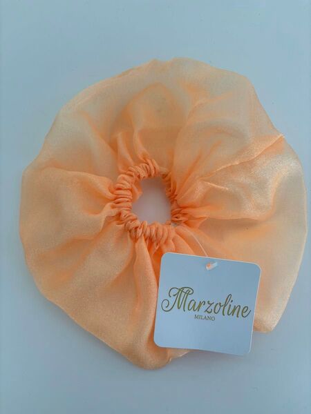 新品未使用MARZOLINEマルツォリーネオーガンジーシュシュIENAヘアアクセサリービッグシュシュチュール