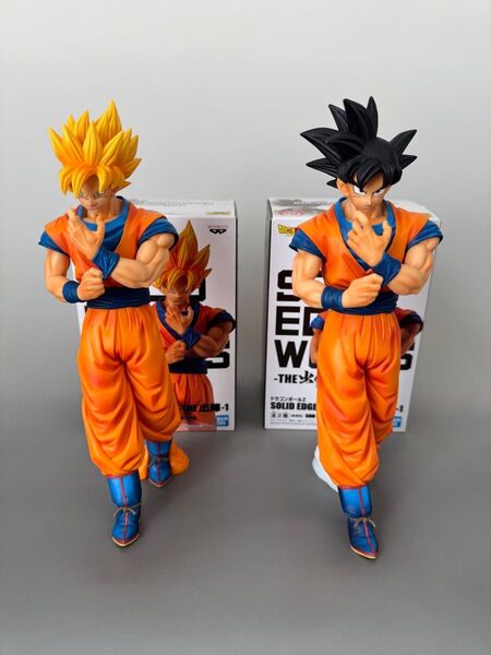 ドラゴンボールフィギュアドラゴンボールZ THE出陣-1孫悟空、超サイヤ人孫悟空