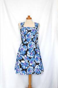 ( beautiful goods postage included!) deicy deicy blue flower print One-piece (..... meal .. Kiyoshi . feeling Kiyoshi . floral print dress blue made in Japan )