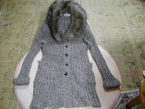 # unused goods :YES STUDIO knitted coat Tm396