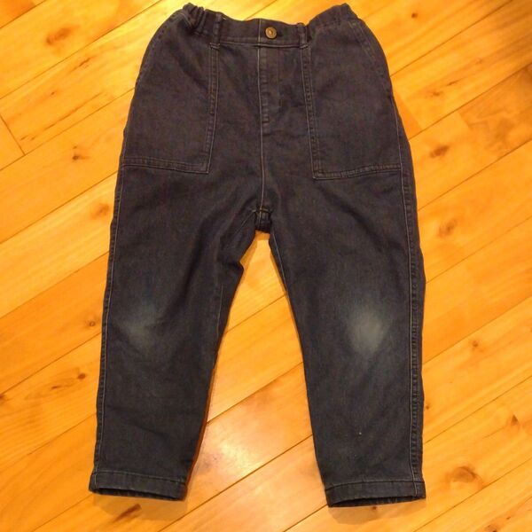 UNIQLO 裏起毛 120cm デニム パンツ