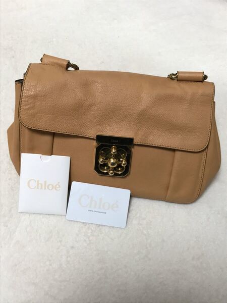 正規品 Chloe クロエ チェーンバック キャメル