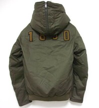 新品★WOOLRICH★ウールリッチ★MILITARY BOMBER★ミリタリーダウンジャケット★Ｍ★カーキ★テフロン_画像5