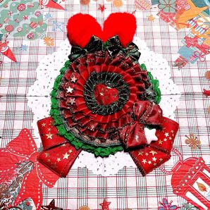 痛ロゼット ロゼット 缶バッジ オタ活 推し活グッズ 痛ば クリスマス 赤 緑 うさ耳