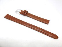 牛（カーフ）中茶　403　（9）　シルバー　10mm 新品 本物 正規品 皮革　革 腕時計 交換バンド 時計ベルト 交換用 マルマン MARUMAN_画像1